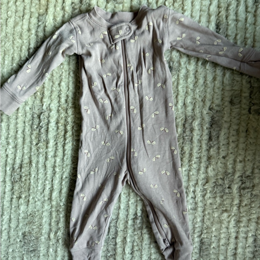 Quincy Mae Zip Long Sleeve Butterflies